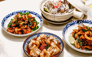 Ho Jiak Town Hall Sydney, four Malaysian dishes 