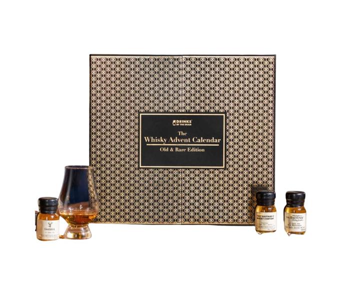 **[Old & Rare whisky advent calendar, £833.29 Master of Malt](https://go.skimresources.com?id=105419X1577742&xs=1&xcust=gt&url=https%3A%2F%2Fwww.masterofmalt.com%2Fwhiskies%2Fdrinks-by-the-dram%2Fold-and-rare-whisky-advent-calendar%2F|target="_blank"|rel="nofollow")**

Featuring 24 rare and well-aged whiskies, this whisky advent calendar is for the adventurous spirit connoisseur. Cheers to the merry season. 
<br><br>
**[SHOP NOW](https://go.skimresources.com?id=105419X1577742&xs=1&xcust=gt&url=https%3A%2F%2Fwww.masterofmalt.com%2Fwhiskies%2Fdrinks-by-the-dram%2Fold-and-rare-whisky-advent-calendar%2F|target="_blank"|rel="nofollow")**