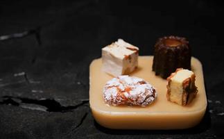 EXP. restaraurant in Polkobin, Hunter Valley view of four desserts at EXP..