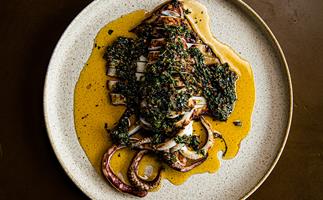 Kiln in the Ace Hotel, Surry Hills Sydney and its popular calamari dish