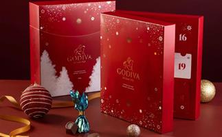 Belgian chocolatier GODIVA unveils debut luxury advent calendar for 2023
