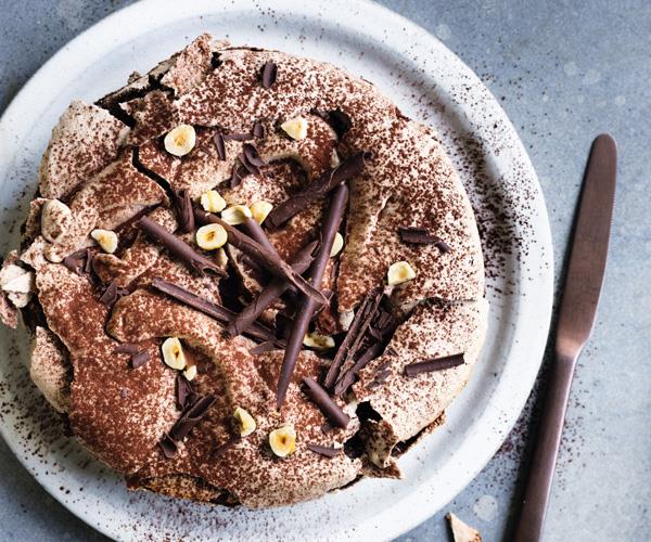 **[Chocolate-hazelnut meringue cake](https://www.gourmettraveller.com.au/recipes/browse-all/chocolate-hazelnut-meringue-cake-15932|target="_blank")**