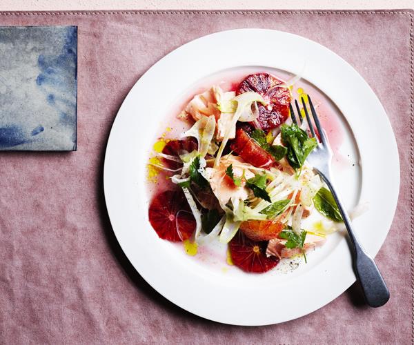 **[Flaked trout, blood orange and fennel salad](https://www.gourmettraveller.com.au/recipes/browse-all/flaked-trout-blood-orange-and-fennel-salad-16613|target="_blank")**