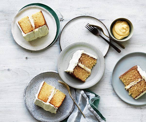 **[Brown butter cake with lemon curd and white chocolate cream](https://www.gourmettraveller.com.au/recipes/browse-all/brown-butter-cake-with-lemon-curd-and-white-chocolate-cream-12819|target="_blank"|rel="nofollow")**
